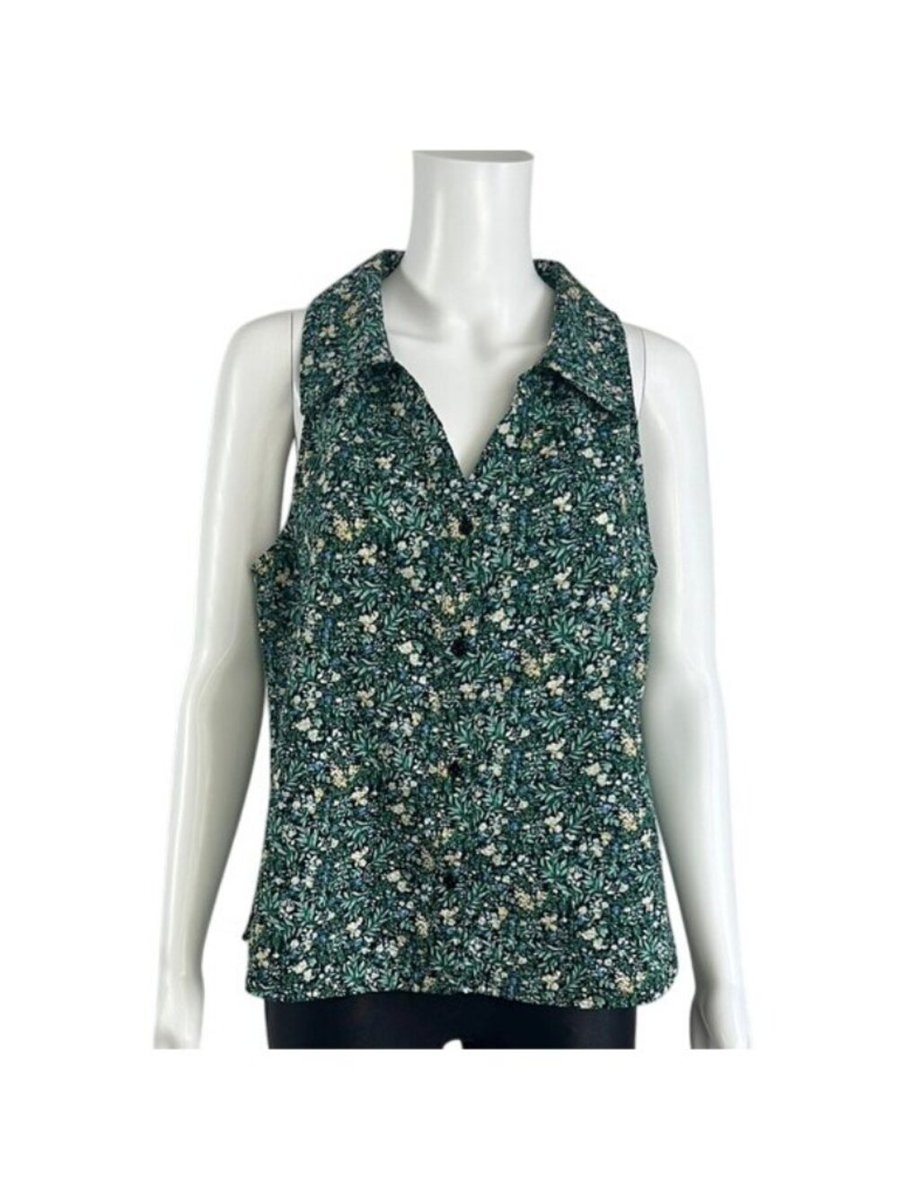 We Are Sundays Ditsy Floral Printed Crinkle 100% Cotton Top - M